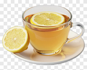 Cup Of Lemon Tea With Lemon Slice PNG