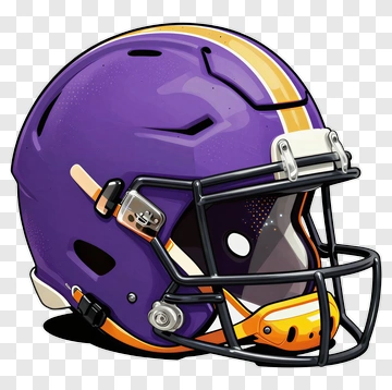 Purple Football Helmet PNG