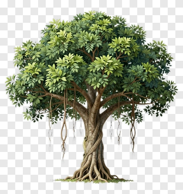 Felt Tree With Lush Green Foliage PNG