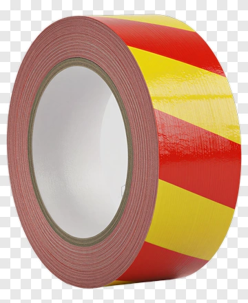 Yellow And Red Caution Tape Roll PNG