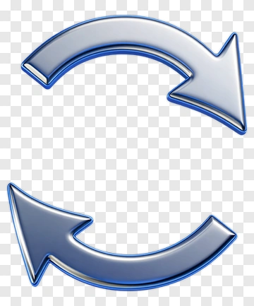 Blue Circular Arrows PNG