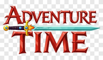 Adventure Time Logo With Sword PNG