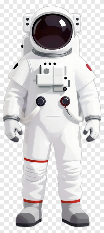 Cartoon Astronaut In Space Suit PNG