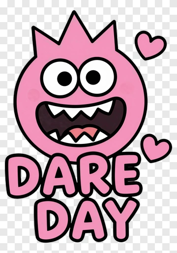 Cartoon Monster For Dare Day PNG