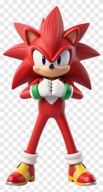 Cartoon Character With Spiky Red Hair PNG