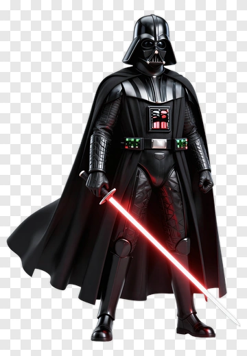 Darth Vader Holding A Red Lightsaber PNG