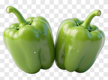 Green Bell Peppers PNG