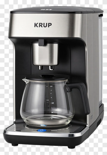 Krup Coffee Maker With Glass Carafe PNG