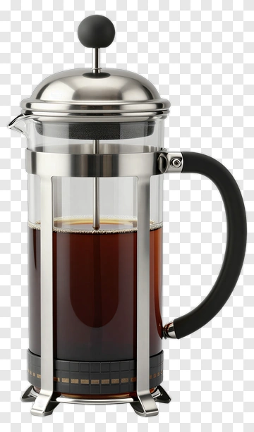 French Press Coffee Maker PNG