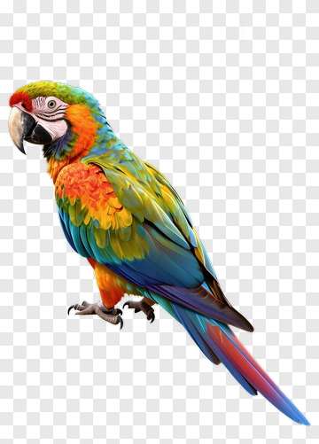 Colorful Macaw Parrot PNG