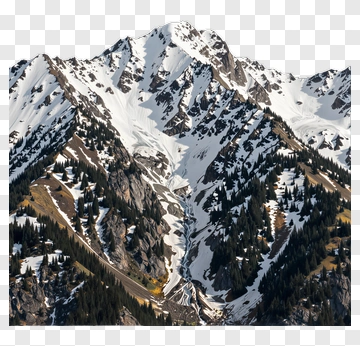 Snow-Capped Mountain Landscape PNG