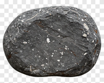 Natural Black Rock PNG
