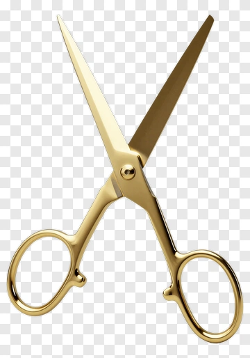 Golden Scissors PNG