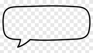 Speech Bubble Outline PNG