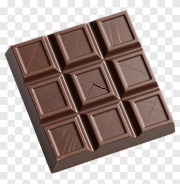 Chocolate Bar With Square Segments PNG