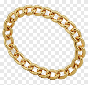 Gold Chain Bracelet PNG