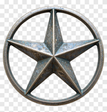 Metal Star Emblem PNG