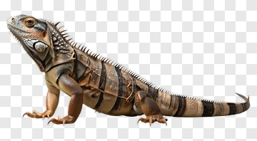 Realistic Iguana Lizard PNG