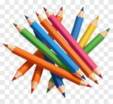 Colorful Pile Of Crayons PNG