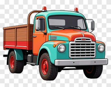Cartoon Pickup Truck PNG