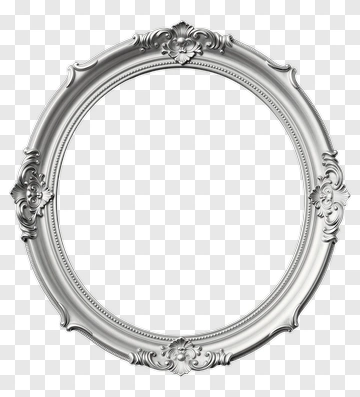 Vintage Silver Picture Frame PNG