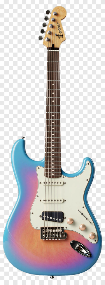 Electric Guitar With Gradient Finish PNG