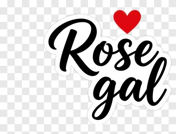 Rose Gal Logo With Heart PNG