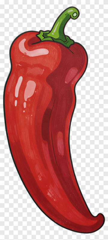 Cartoon Red Chili Pepper PNG