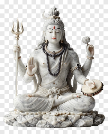 Marble Statue Of Lord Shiva PNG