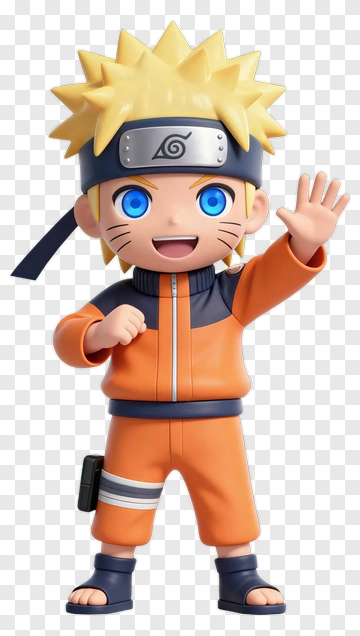 Naruto Uzumaki Cartoon Character Waving PNG