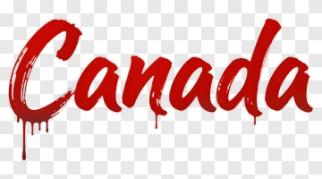 Canada Text Design PNG