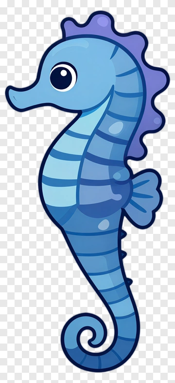 Cartoon Seahorse PNG