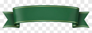 Green Decorative Ribbon Banner PNG