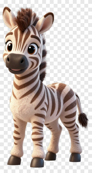 Cartoon Zebra PNG
