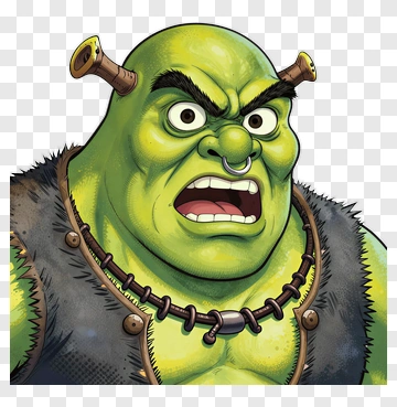 Angry Cartoon Ogre Character PNG