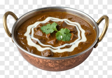 Delicious Curry Dish In Copper Bowl PNG
