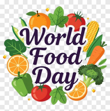 World Food Day With Colorful Vegetables And Fruits PNG