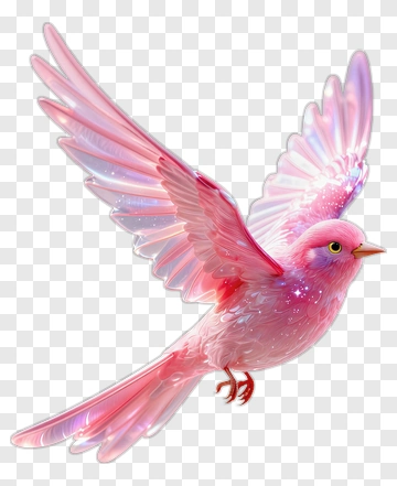 Colorful Bird In Flight PNG
