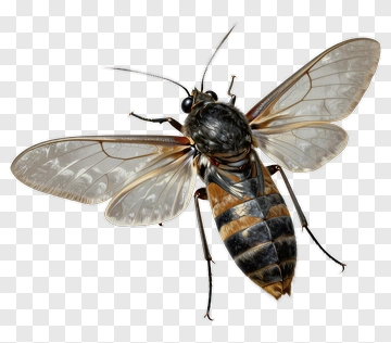 Realistic Cicada Insect PNG