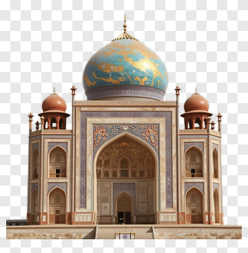 Architectural Structure With Blue Dome PNG