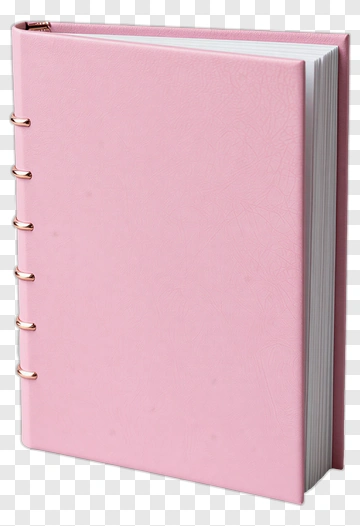 Pink Binder With Rings PNG
