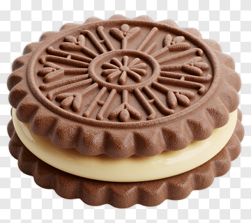 Chocolate Cream Sandwich Cookie PNG