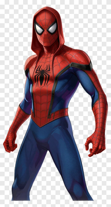 Spider-Man Standing In A Heroic Pose PNG