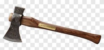 Wooden Handled Axe PNG