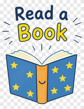 Read A Book Illustration PNG