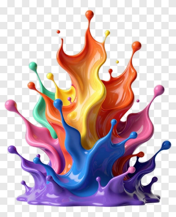 Colorful Paint Splash PNG