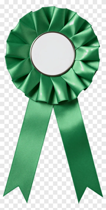 Green Award Ribbon PNG
