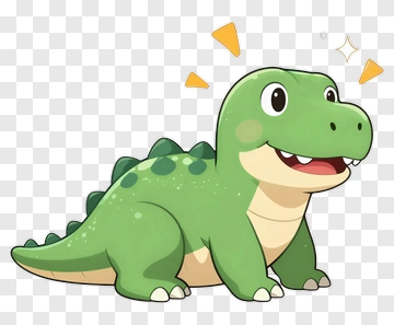 Cartoon Dinosaur Character PNG