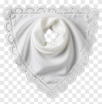 White Lace Handkerchief PNG