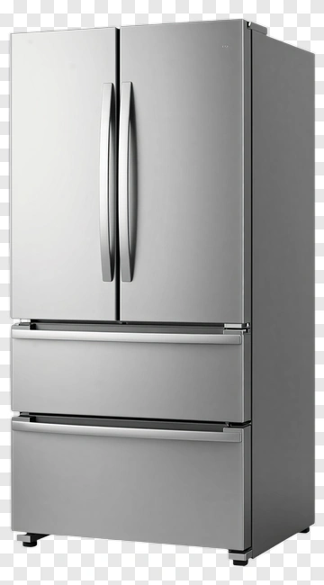 Stainless Steel Refrigerator PNG